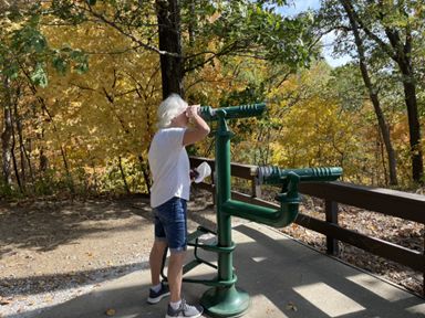 alice at telescope